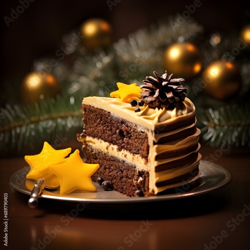 Christmas chocolate cake