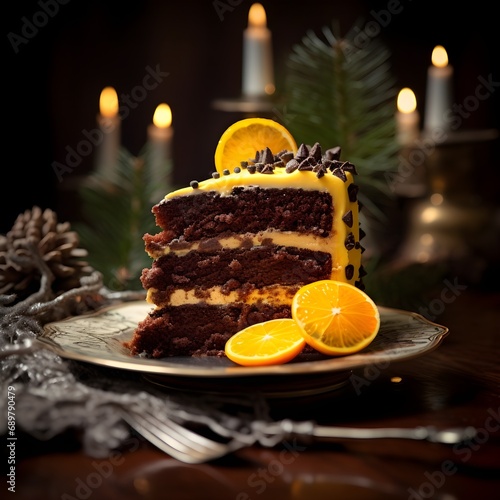 Christmas chocolate cake