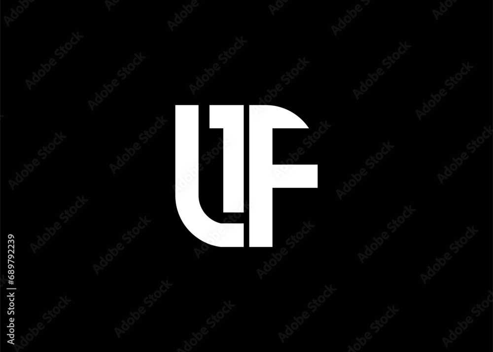 Monogram Letter LF Logo Design vector template Monogram Letter LF Logo Design vector template