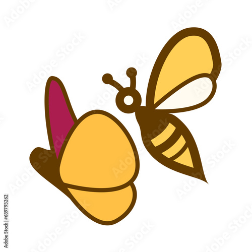 Bee and Pansy