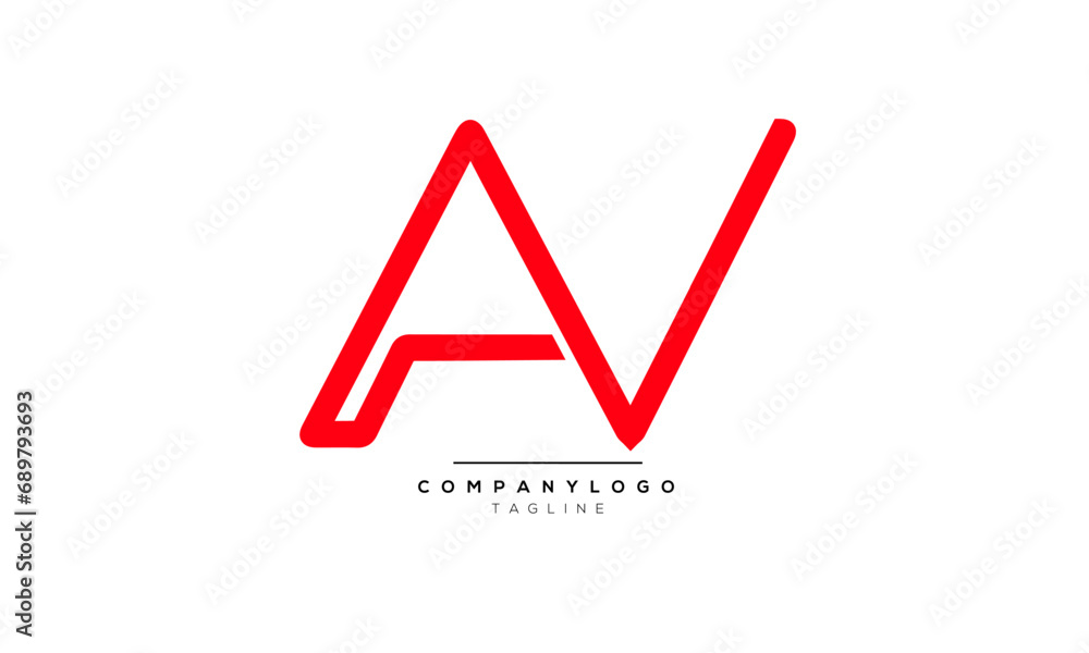 Alphabet letters Initials Monogram logo AV, AV INITIAL, AV letter Alphabet letters Initials Monogram logo AV, AV INITIAL, AV letter