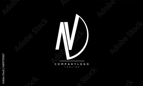 Alphabet letters Initials Monogram logo AV, AV INITIAL, AV letter