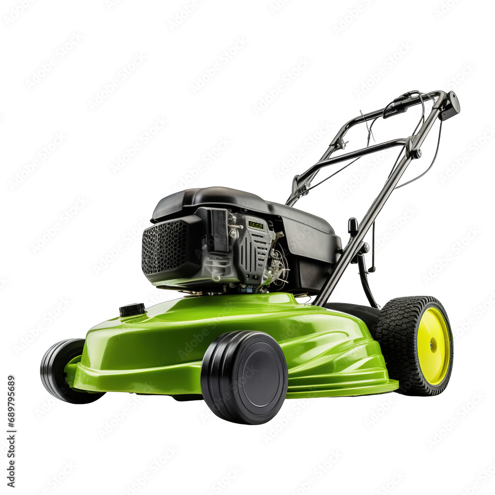 Fototapeta premium Green lawn mower clip art