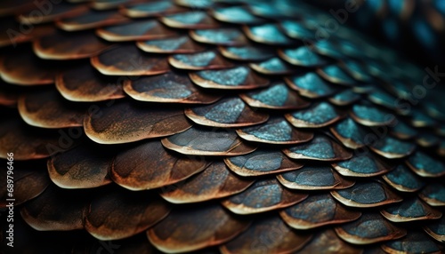 Close-Up of Intricate Snake Skin Pattern
