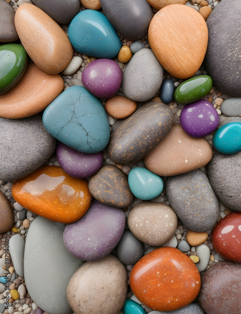 pebbles on the beach, wallpaper 