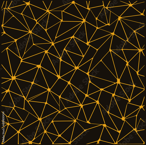 Abstract Geometric Polygonal Shapes Pattern editable Vector Illustration, Symmetrical Angular Designs, Seamless Line pattern background, Modern pattern, Angular Style, luxury pattern background