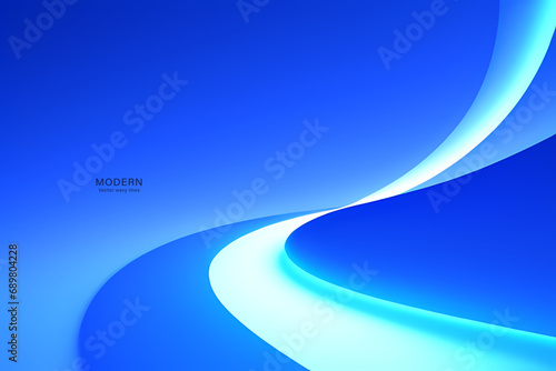 Modern colorful abstract dark blue background with wave lines. vector illustration design. for presentation background, brochure, card, flyer, brochure, banner, poster.