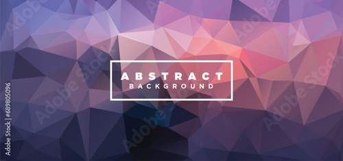 Abstract geometric polygonal background low poly abstract banner design, Beautiful polygon design pattern, Triangular abstract background, Multicolor backdrop photo