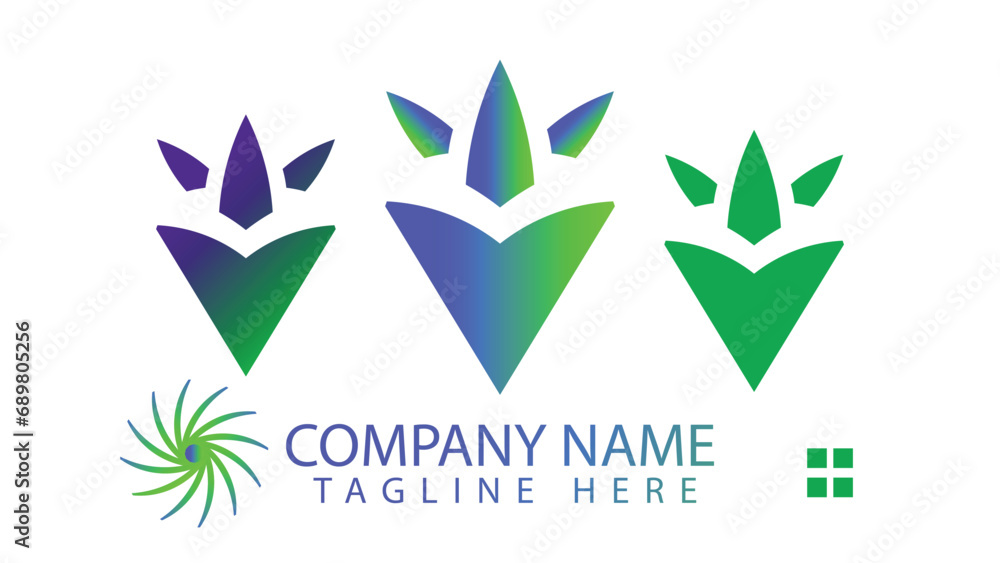 Obraz premium Logo Design Vector Template. Creative Symbol for your Business