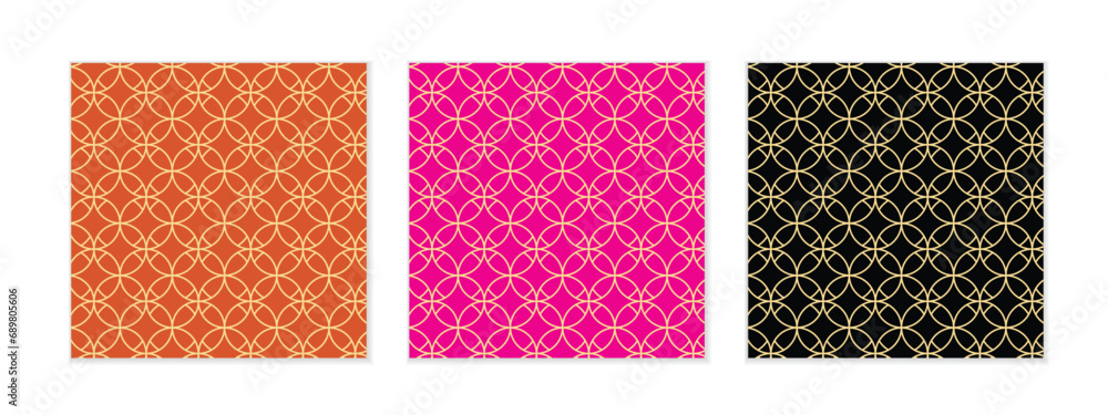 abstract seamless set of geometric circle pattern vector perfect for banner poster. abstract seamless set of geometric circle pattern vector perfect for banner poster.