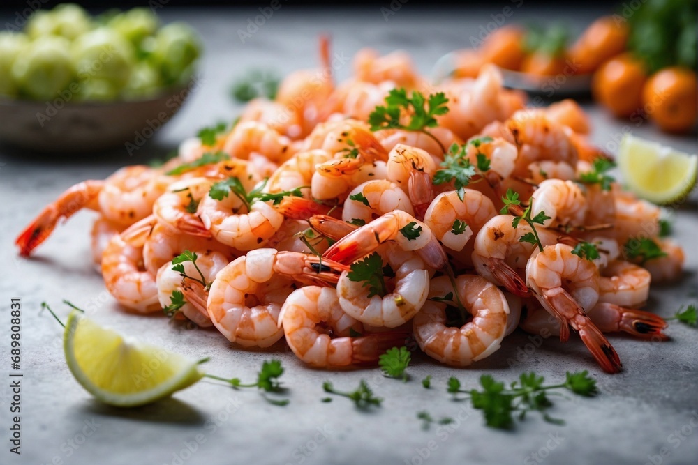 Luscious and Refined: Shrimp and Greens Salad