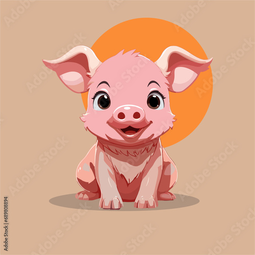 Farm animal vector illustration