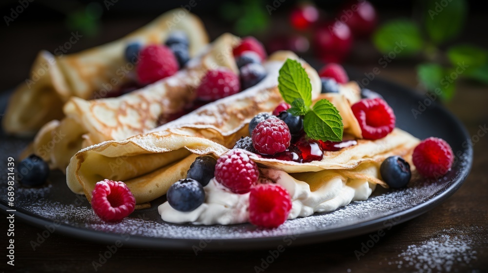 Crepes are pancakes that are made from scratch and use only specific ingredients. Crepes are pancakes that are made from scratch and use only specific ingredients.