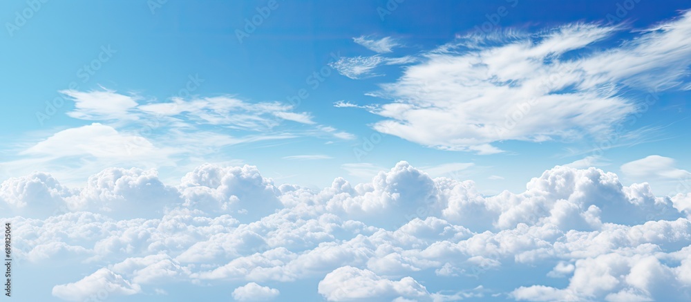 An awe inspiring photograph capturing the beauty of a clear blue sky adorned with fluffy clouds during the daytime A serene and picturesque image showcasing the wonders of nature s canvas An awe inspiring photograph capturing the beauty of a clear blue sky adorned with fluffy clouds during the daytime A serene and picturesque image showcasing the wonders of nature s canvas