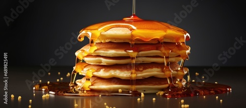 delicious pancakes in a sta...