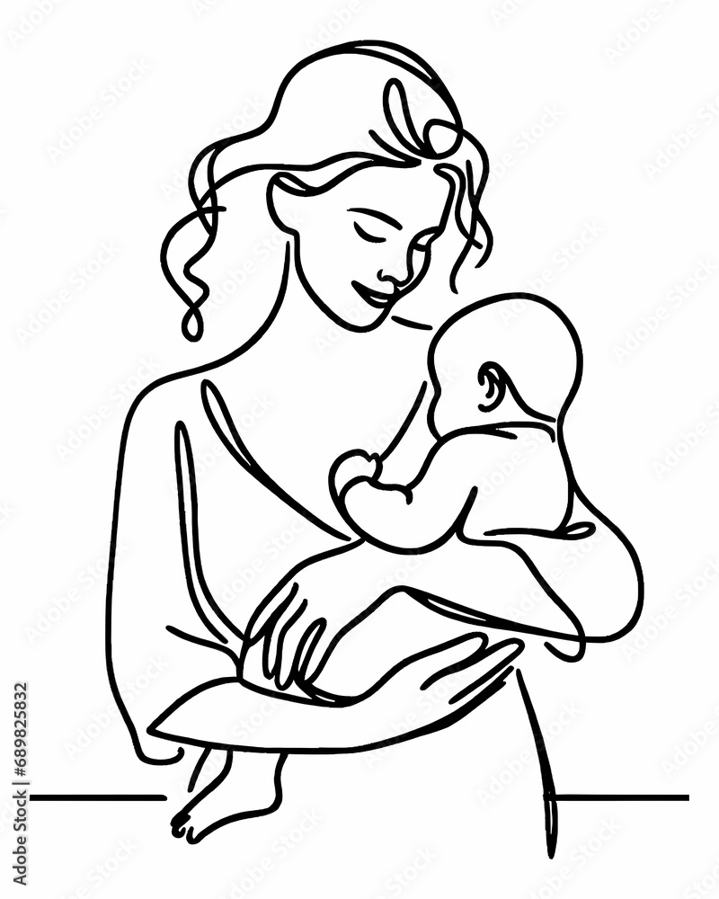 Woman and child. Woman and child.