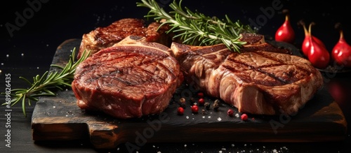 Barbecue dry aged wagyu rib...