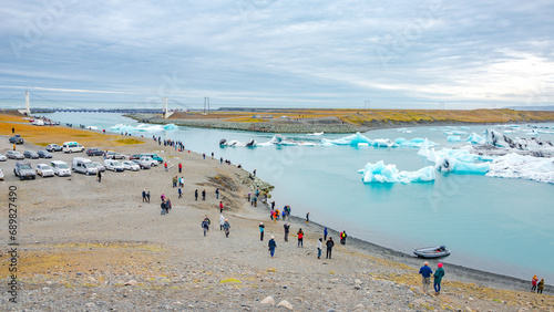 Vászonkép Glacier Lagoon Jokulsarlon, Iceland