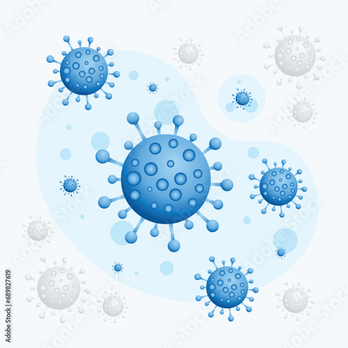 Microbiology Concept Design about Mycoplasma Pneumoniae Infection photo