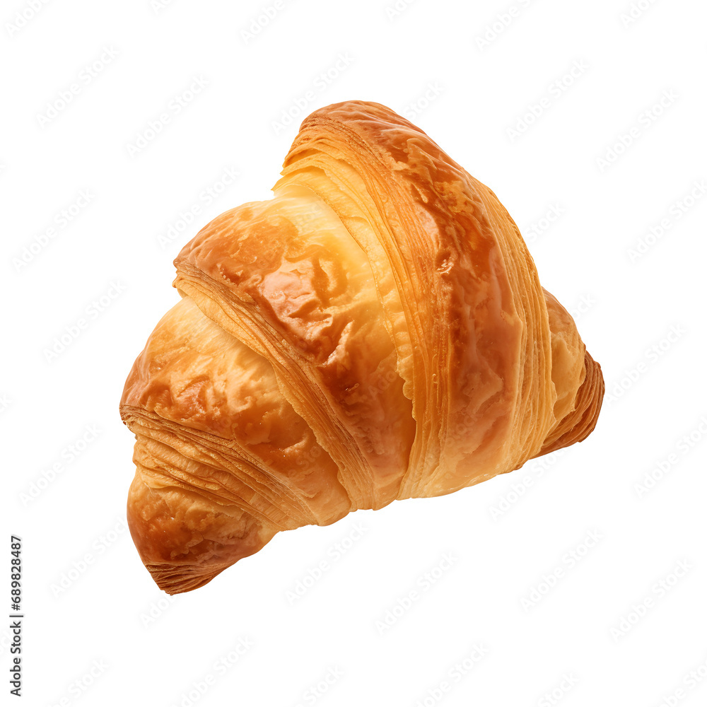 Close up photo of fresh, crispy and tasty croissant without background. Transparent PNG inside
Close up photo of fresh, crispy and tasty croissant without background. Transparent PNG inside