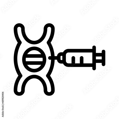 hormone therapy line icon illustration vector graphic. Simple element illustration vector graphic, suitable for app, websites, and presentations isolated on white background
