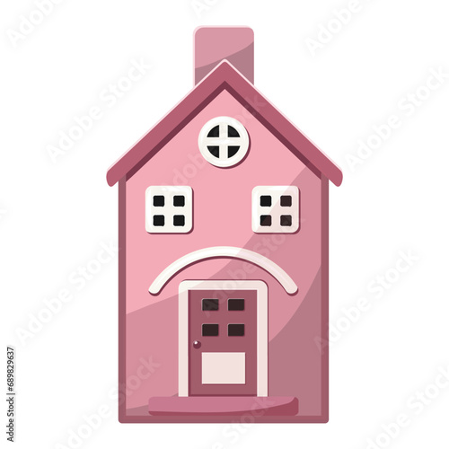 Cozy cartoon house. 