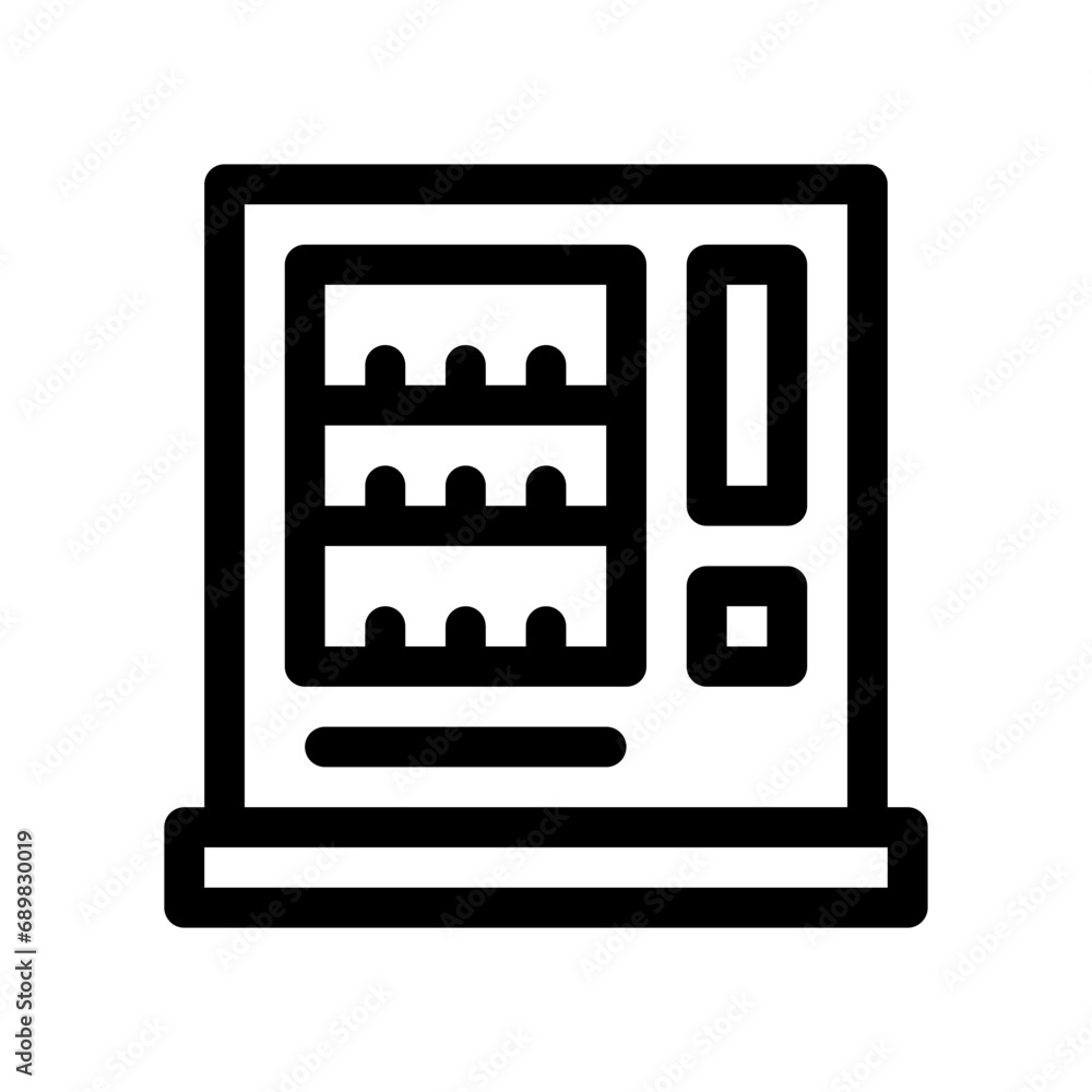 vending machine line icon vending machine line icon
