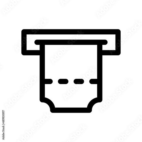 ticket machine line icon