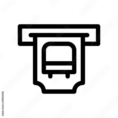 ticket machine line icon