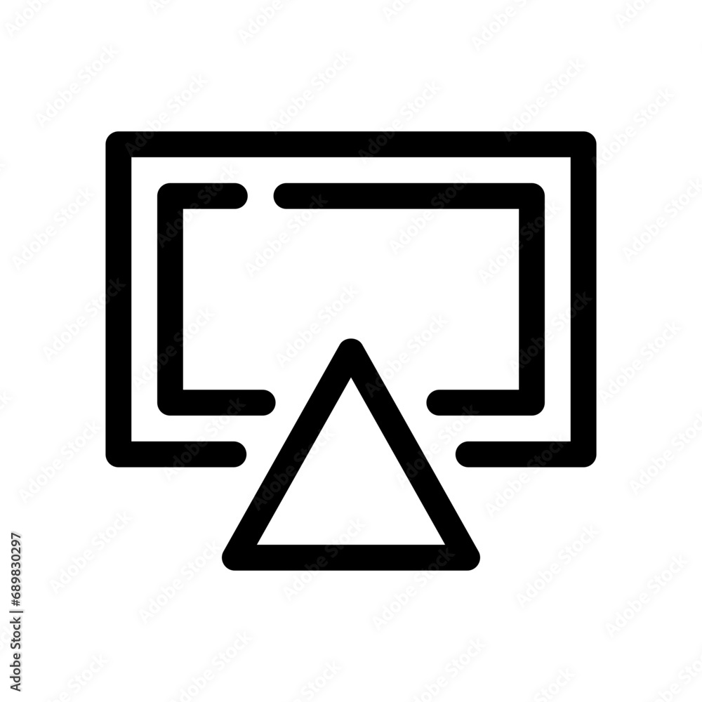 airplay line icon airplay line icon