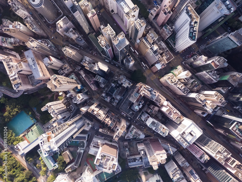 Aerial view of Hong Kong city © Marina