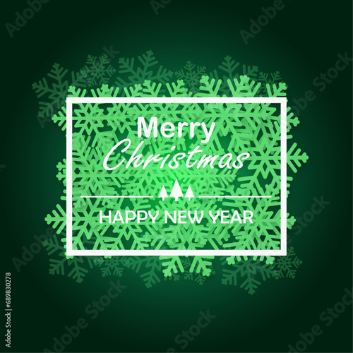 green christmas card