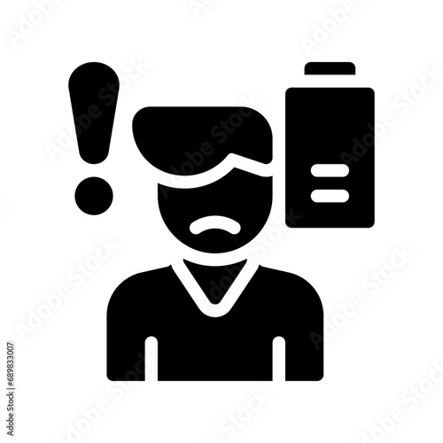 burnout glyph icon