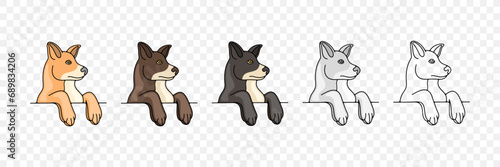 Принти на полотні Dog, pet, animal, doggy, pawl and doggie, graphic design