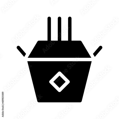 take away glyph icon