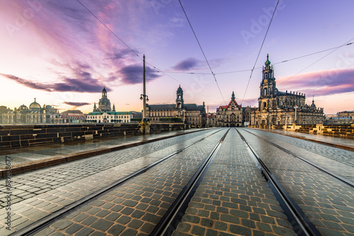 Die historische Altstadt in Dresden - Deutschland
