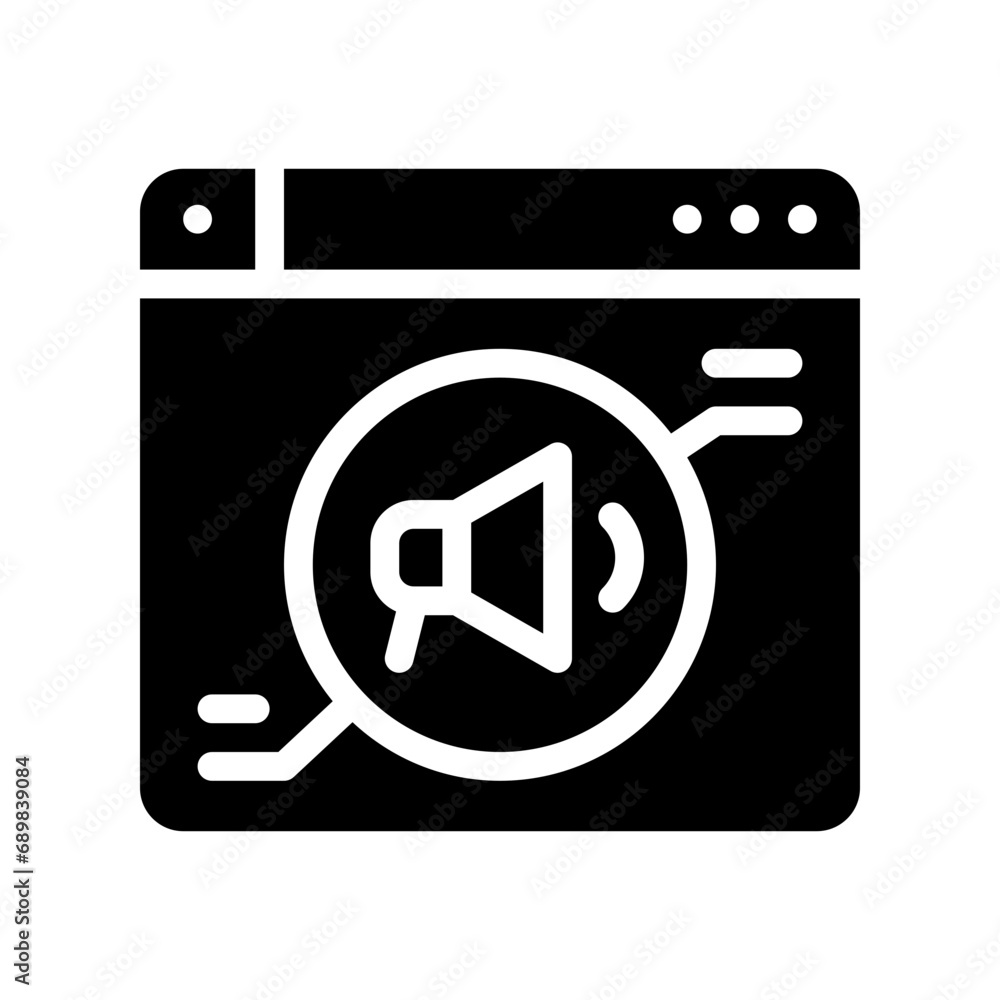 digital marketing glyph icon digital marketing glyph icon