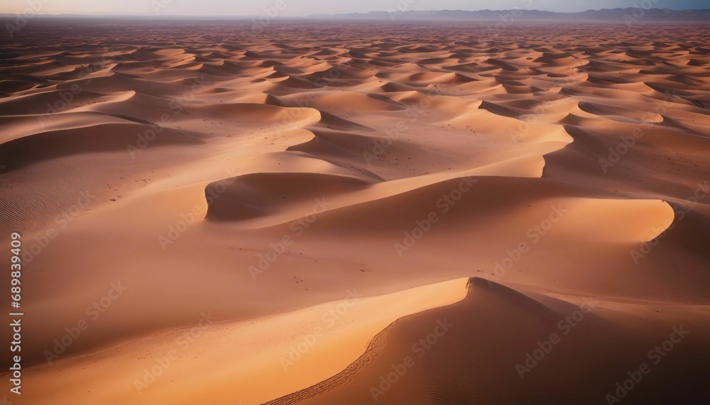 the sand dunes are being raked by the wind and sand - obrazy, fototapety, plakaty 