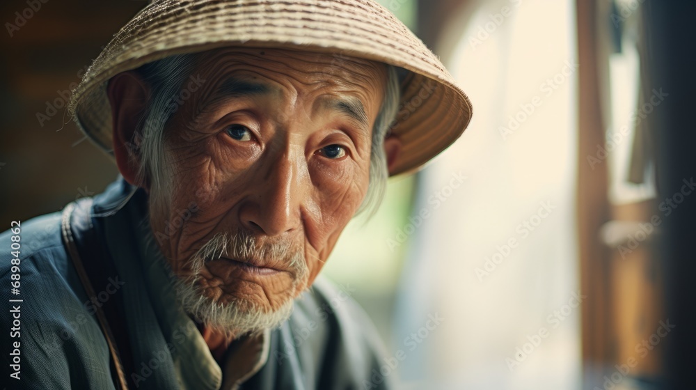 Happy Asian old man Happy Asian old man