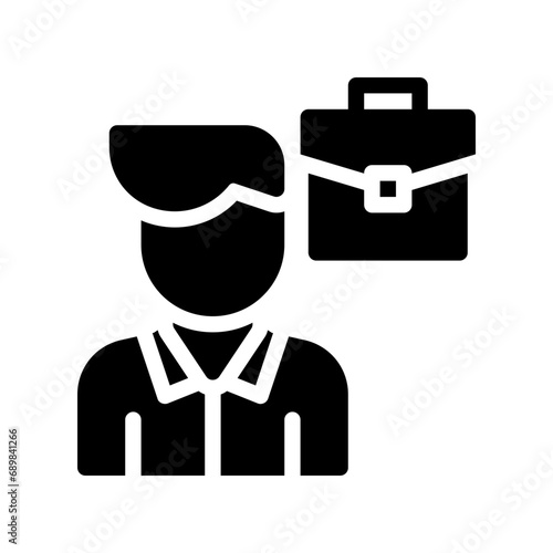 new employee glyph icon