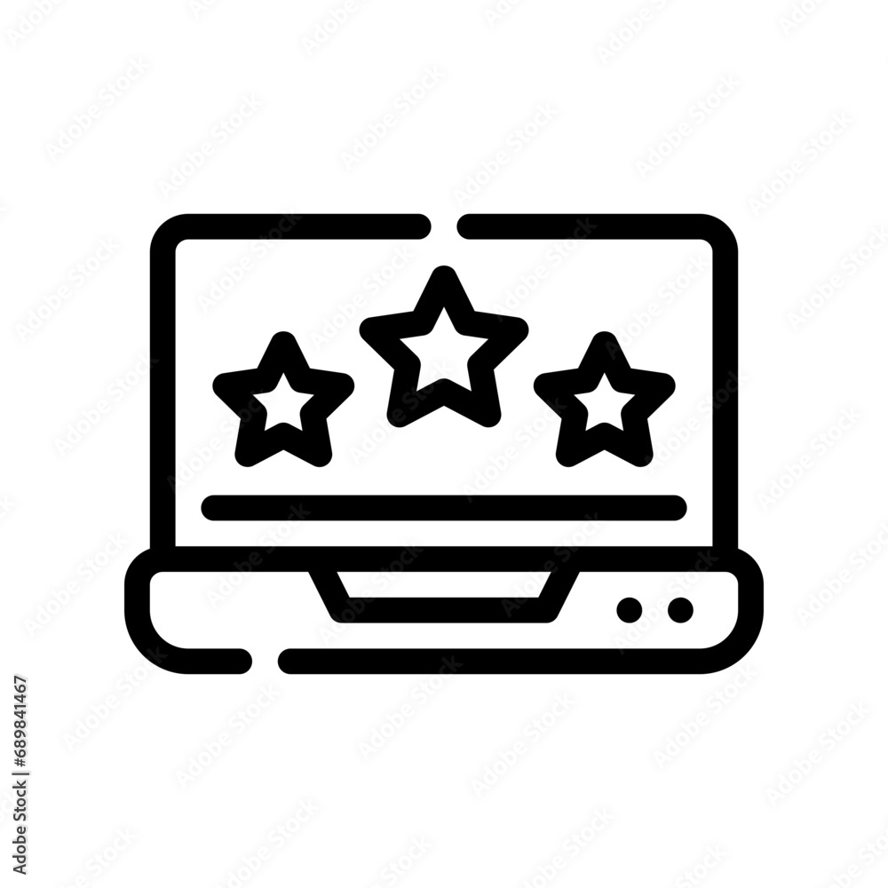 laptop line icon