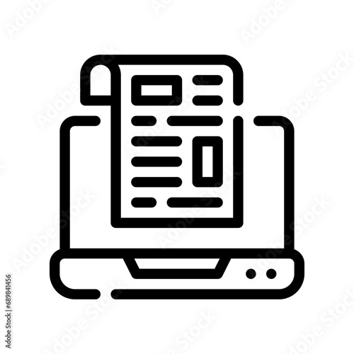 content creator line icon