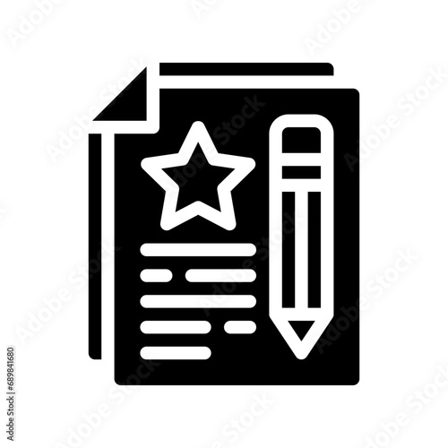 copywriter glyph icon