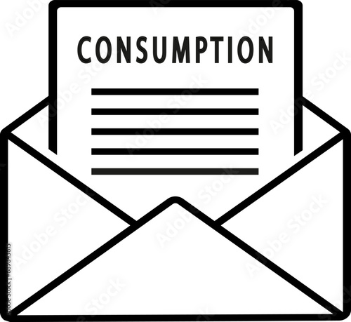 vector illustration of business message on transparent background