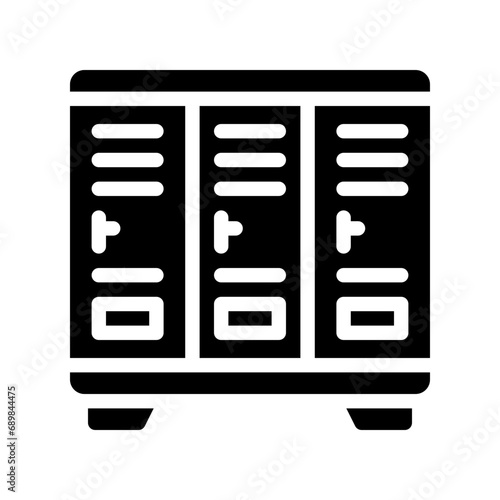 locker room glyph icon