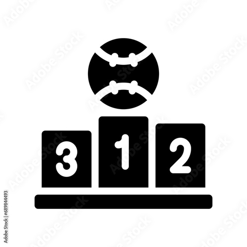podium glyph icon