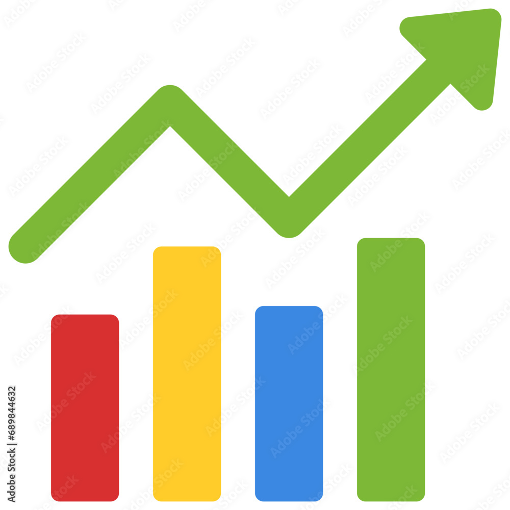 Increase Bar Chart Icon Increase Bar Chart Icon