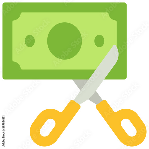 Cut Up Cash Icon