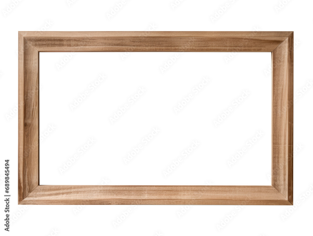 Wood frame or photo frame isolated on the transparent background Wood frame or photo frame isolated on the transparent background
