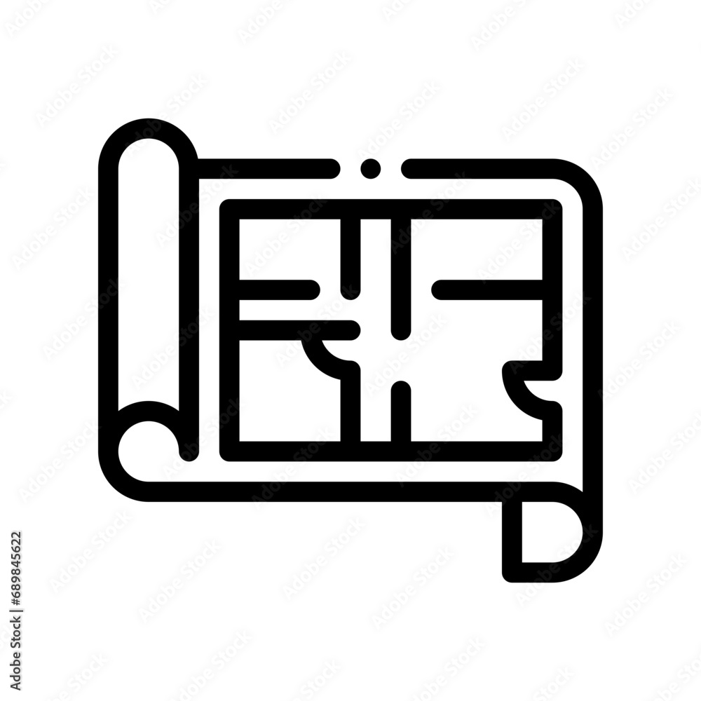 blueprint line icon blueprint line icon